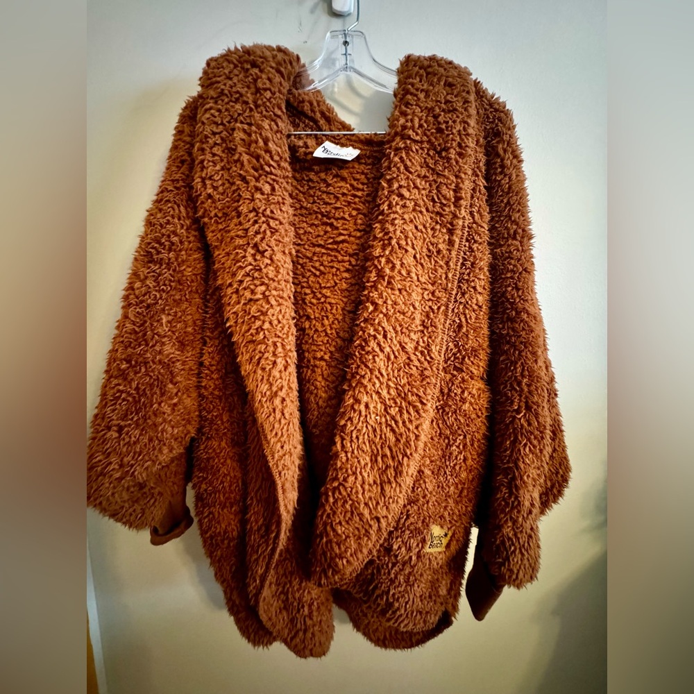Cozy Brown Fuzzy Cardigan